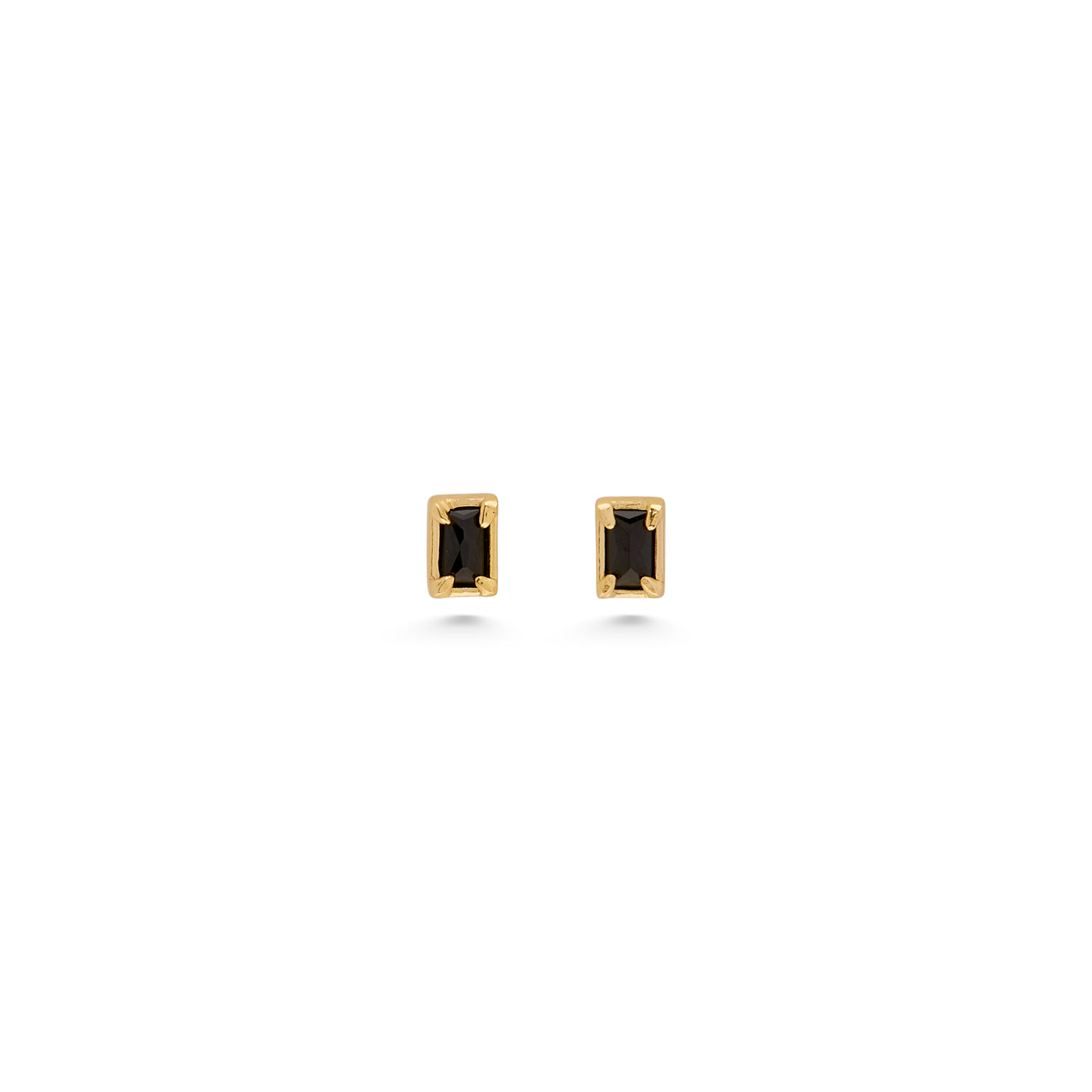 Classic Black Geometric Studs