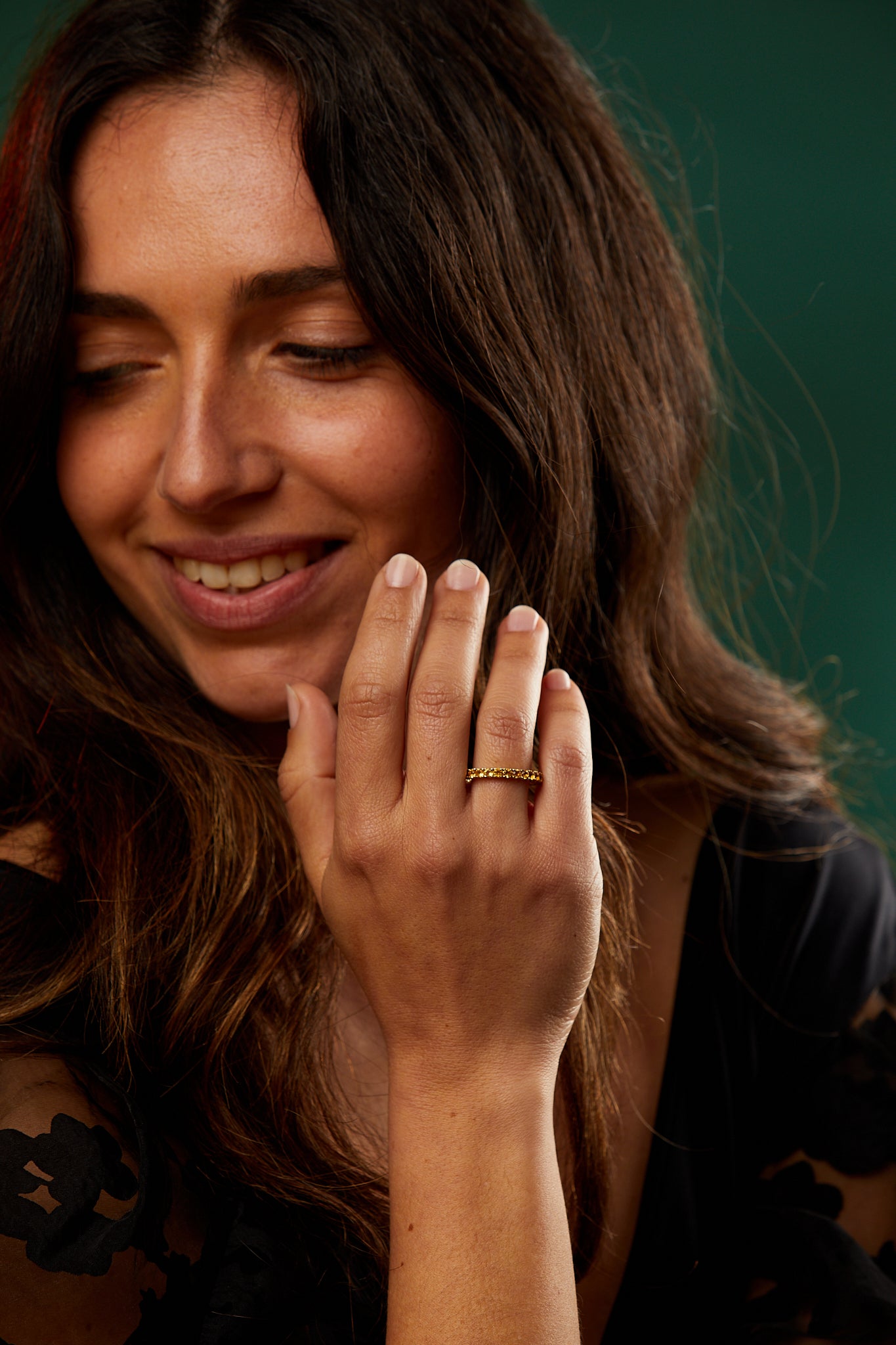 Citrine Full Eternity Ring