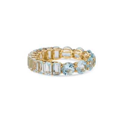 Half and Half Eternity Ring