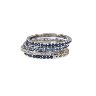 Royal Blue Sapphire Eternity Ring