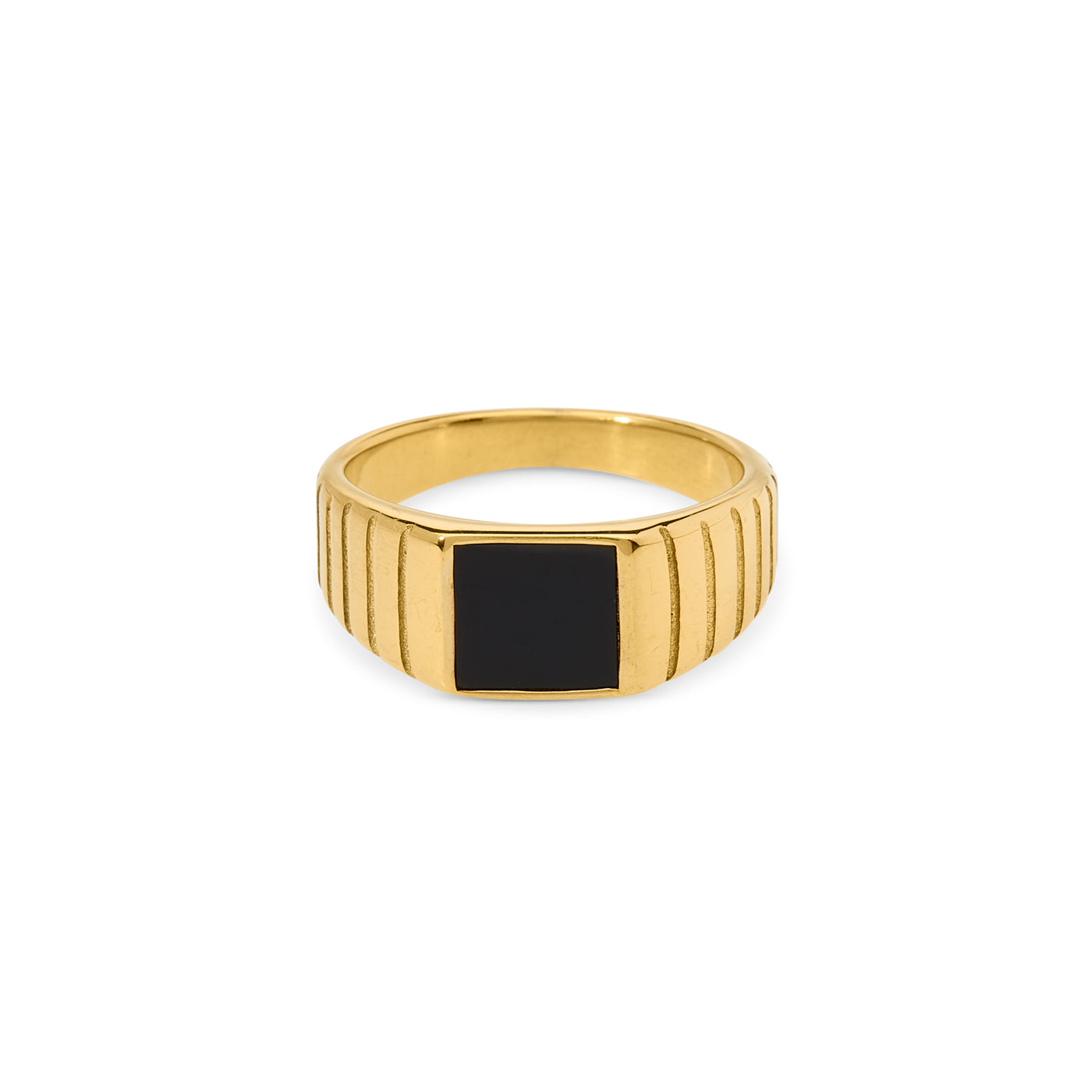 Small Black Signet Ring