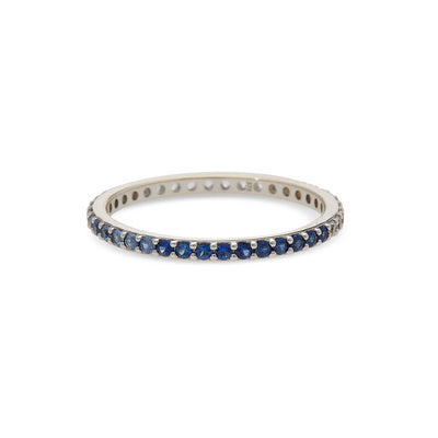 Gradient Sapphire Eternity Ring