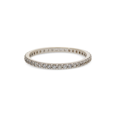 White Sapphire Eternity Ring