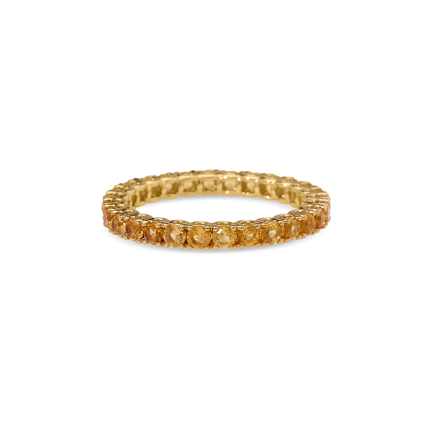 Citrine Full Eternity Ring