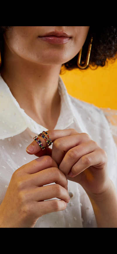 Rainbow Eternity Ring